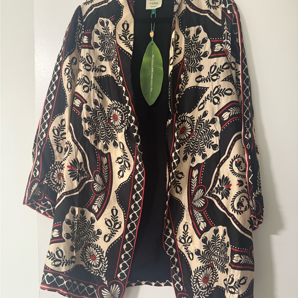 FARM Rio Passion Scarf Kimono